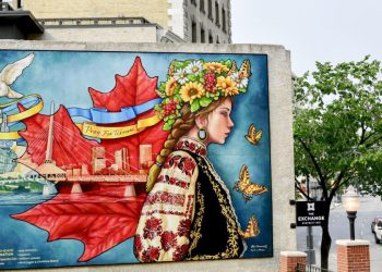 У Вінніпеґу з’явився мурал «Pray for Ukraine»