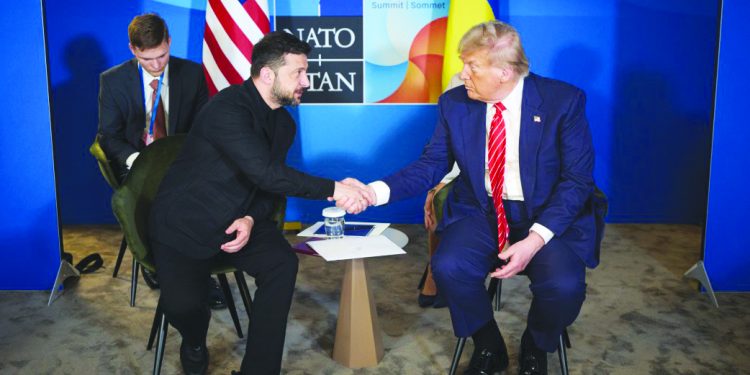 У Гаазі Володимир Зеленський провів зустріч із Дональдом Трампом
