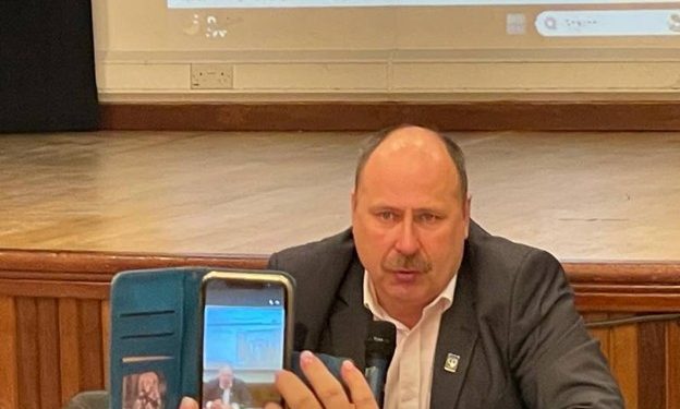 Виступ Президента АБН Олега Медуниці на презентації виставки в Лондоні