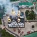 Вогонь над Києво-Печерськoю Лаврою